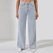 Color-Blue-Women Casual Jeans Loose High Waist Wide Leg Trousers Street Denim Source-Fancey Boutique