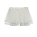 Color-Fresh Sweet Solid Color Double Layer Mesh Stitching Low Waist Bow Lace up Skirt Short-Fancey Boutique