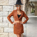 Color-Women Wear Autumn Winter Solid Color Suit Skirt Two Piece Set-Fancey Boutique