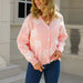 Color-Pink-Autumn Winter Popular Knitted Floral Cardigan Cashmere Sweater Coat-Fancey Boutique