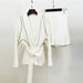 Color-Socialite Batwing Sleeve Diamond Series Belt Suit Shorts Two Piece Set-Fancey Boutique