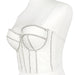 Color-Women Summer Outdoor Backless Sexy Bandeau Gather Slim French Boning Corset Boning Corset Corset All Matching Short Women Camisole-Fancey Boutique