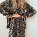 Color-Leopard Print Printed Loose Long Sleeves Comfortable Trousers Two Piece Ladies Homewear-Fancey Boutique