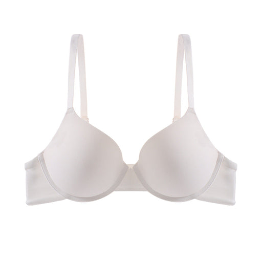 Color-White Bra-Simple Basic Underwear Soft Underwire Push up Small Breast Size Exaggerating Bra Criss Cross Backless Bra Panties Set-Fancey Boutique