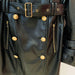 Color-Goods Autumn Winter Stars Double Breasted Belt Leather Long Trench Coat-Fancey Boutique