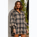 Color-Casual Years Autumn Winter Plaid Lantern Sleeve Long Sleeve Shirt-Fancey Boutique