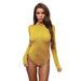 Color-Women Clothing Turtleneck Long Sleeve Solid Color Jumpsuit-Fancey Boutique