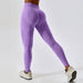 Color-Purple-High Waist Seamless Yoga Pants Women Hip Lifting Fitness Tights Outer Wear Running Skinny Workout Pants-Fancey Boutique