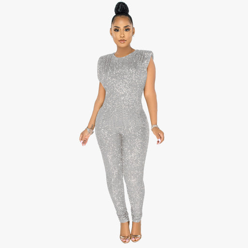 Color-Fashionable Sexy Sleeveless Jumpsuits for Women without Belt Women-Fancey Boutique