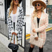 Color-Autumn Winter Mink Fur Mid-Length Oversized Knitted Cardigan Coat Women Knitting Sweater Tide-Fancey Boutique