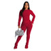 Color-Red-Women Clothing Autumn Winter Irregular Asymmetric Knitting Thread Hollowed Casual Suit-Fancey Boutique