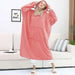 Color-watermelon red-Couple Nightgown Double Sided Flannel Extended Hooded Pajamas Women Nightdress Pajamas Pajamas-Fancey Boutique