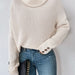 Color-Women Solid Color Women High Collar Thick Sweater Sweater-Fancey Boutique