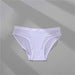 Color-White-Women Briefs Low Waist Mesh Solid Color Briefs Cotton Crotch Panties-Fancey Boutique