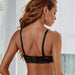 Color-Sexy Lace Ultrathin Black Girls Push Up Small Breast Size Exaggerating Bra Underwear Sexy Adjustment Breast Holding Bra-Fancey Boutique
