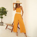 Color-Women Clothing Summer Tube Top Solid Color Strap Casual Wide Leg Loose Jumpsuit Trousers for Women-Fancey Boutique