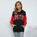 Color-Autumn Women Wear Letter Graphic Hooded Sweater-Fancey Boutique