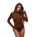Color-Multi-5-Women Clothing Turtleneck Long Sleeve Solid Color Jumpsuit-Fancey Boutique