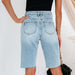 Color-Summer Urban Casual Ordinary Water Washed Hole Women Denim Straight-Leg Pants-Fancey Boutique