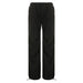 Color-Double-Sided Drawstring 22678 Black-Street Retro Casual Drawstring Lace Waist of Trousers Loose Wide Leg Pants Sexy Handsome Dance Exercise Ankle Tied Trousers-Fancey Boutique