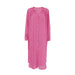 Color-Simple Loose Pink Maxi Dress Ladies Homewear Women-Fancey Boutique