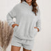 Color-Plush Hooded Sweater Set Casual Homewear Double-Sided Plush Two-Piece Set Women-Fancey Boutique