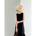 Color-Sleeveless Vest Dress Summer Back Hollow Out Cutout-out Long Fishtail Dress-Fancey Boutique