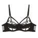 Color-Black-Summer Underwear Women Big Breasts Show Sexy Mesh Breathable Comfortable Pure Ultra Thin Bra Set-Fancey Boutique