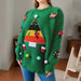 Color-Sweater Christmas Tree Jacquard Three Dimensional Decoration Sweaters Women Clothing Knitwear-Fancey Boutique