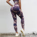 Color-Purple-Seamless Tie Dye Peach High Waist Hip Lift Fitness Pants Running Sports Tights Hip Yoga Trousers-Fancey Boutique