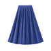 Color-Summer High Waist Pleated Skirt Spring Summer Korean Drape Young Slimming Skirt Pink-Fancey Boutique