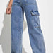 Color-Blue-Autumn Winter Women Clothing Multi Bag Straight Jeans Trousers-Fancey Boutique