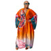 Color-Orange Gradient-Coat Artificial Silk Multi Print Casual Trench Coat-Fancey Boutique