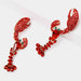 Color-Lobster Shape Glass Stone Dangle Earrings-Fancey Boutique