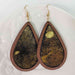 Color-One Size-Teardrop Shape Wooden Dangle Earrings-Fancey Boutique