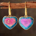 Color-Natural Stone Heart Drop Earrings-Fancey Boutique