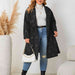 Color-Plus Size Long Sleeve Hooded Trench Coat-Fancey Boutique