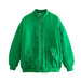 Color-XS-Zip Up Baseball Collar Puffer Jacket-Fancey Boutique