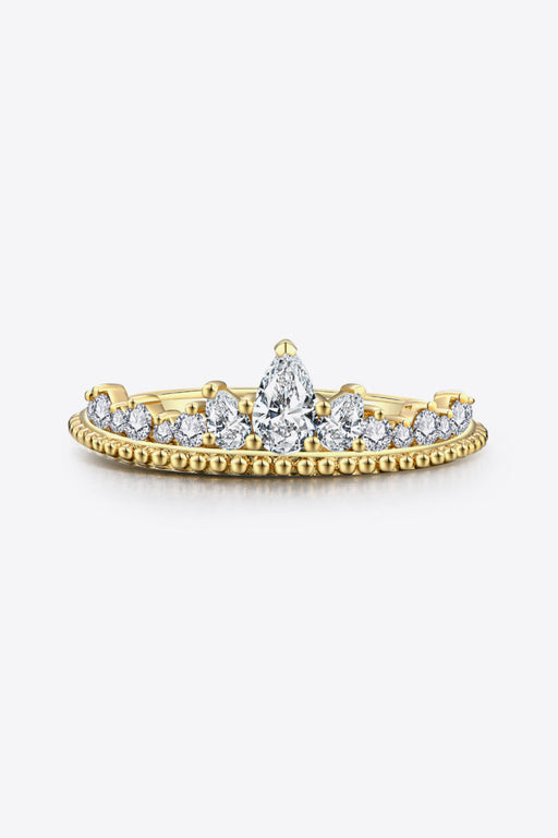 Color-4-Crown Shape Moissanite Ring-Fancey Boutique