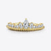 Color-4-Crown Shape Moissanite Ring-Fancey Boutique