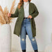 Color-Plus Size Tie Back Trench Coat-Fancey Boutique