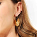 Color-One Size-Adored Ribbed Stainless Steel Earrings-Fancey Boutique