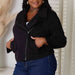 Color-Culture Code Full Size Zip-Up Jacket with Pockets-Fancey Boutique