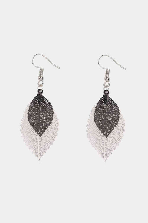 Color-One Size-Leaf Shape Dangle Earrings-Fancey Boutique