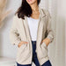 Color-Heimish Full Size Zip-Up Jacket with Pockets-Fancey Boutique