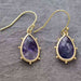 Color-Natural Stone Teardrop Earrings-Fancey Boutique