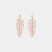 Color-One Size-Leaf Shape Dangle Earrings-Fancey Boutique