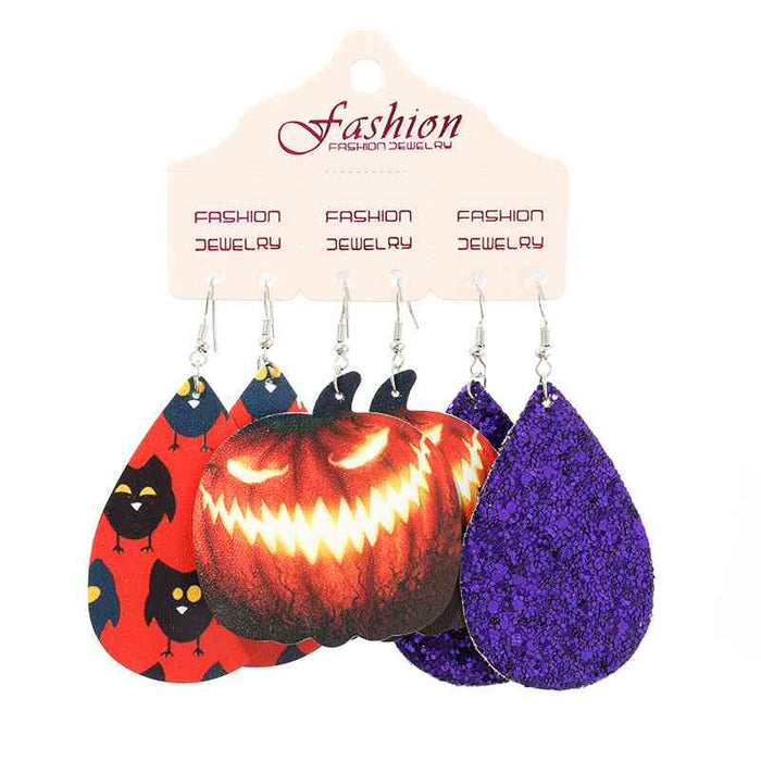 Color-One Size-Teardrop Shape Halloween Theme Dangle Earrings-Fancey Boutique