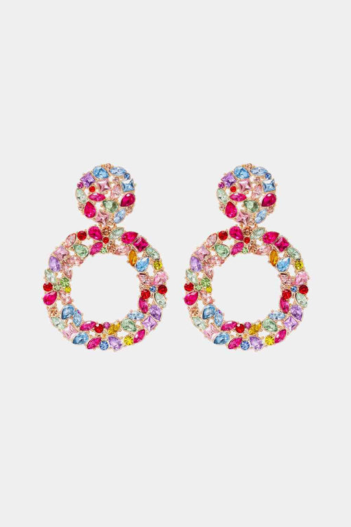 Color-One Size-Round Shape Acrylic Dangle Earrings-Fancey Boutique