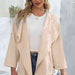 Color-S-Open Front Drop Shoulder Trench Coat-Fancey Boutique